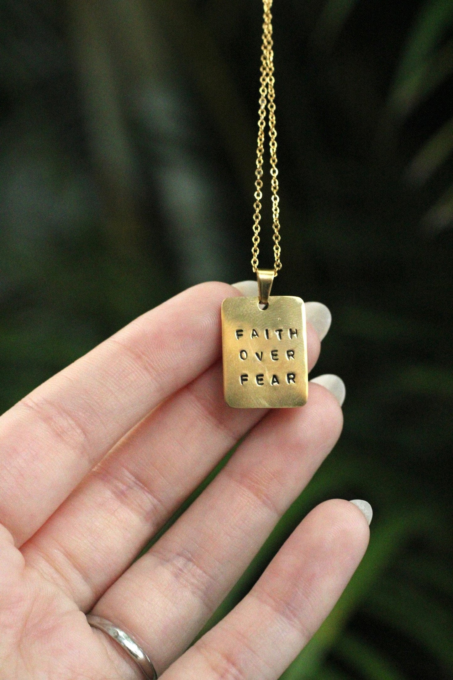 Faith Over Fear Necklace