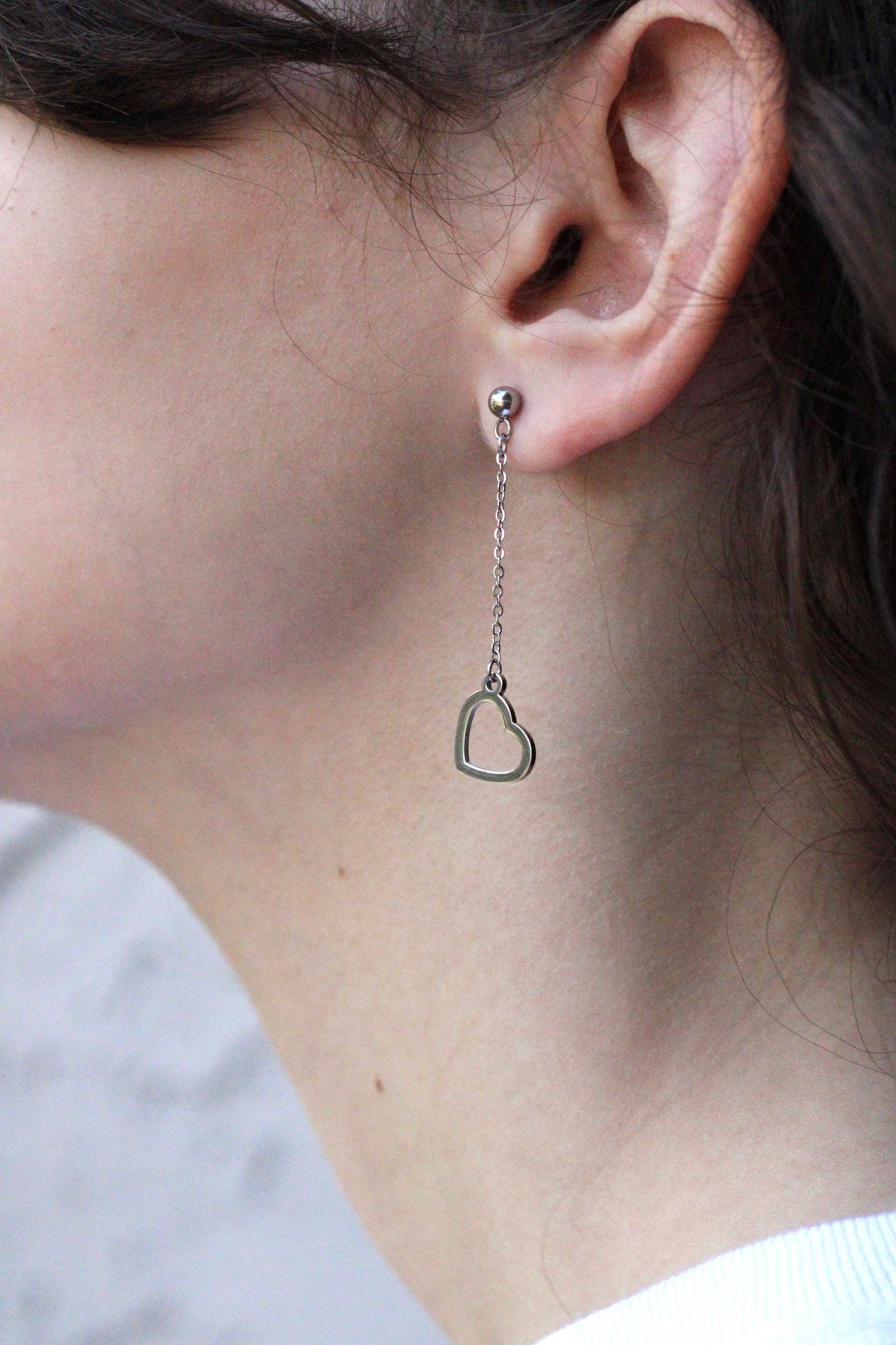 Dangle Heart Earrings