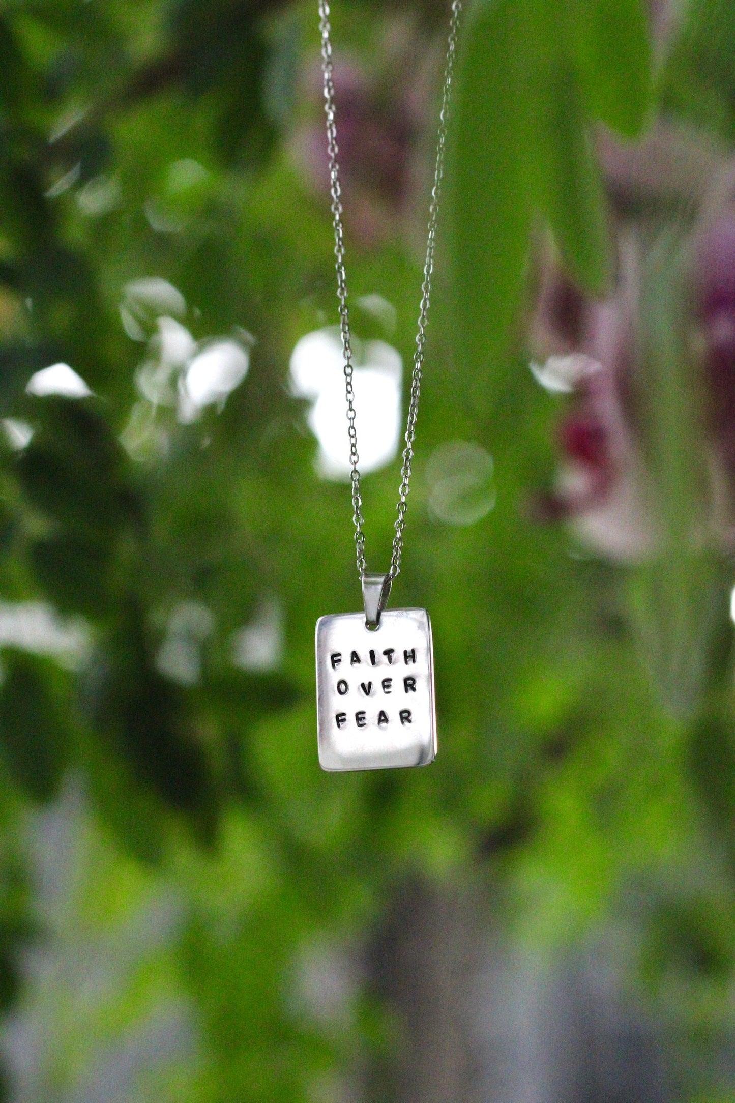 Faith Over Fear Necklace