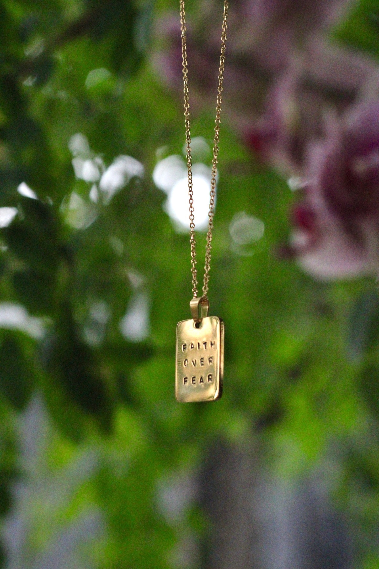 Faith Over Fear Necklace