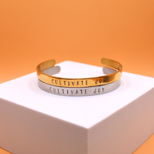 cultivate joy cuff bracelet