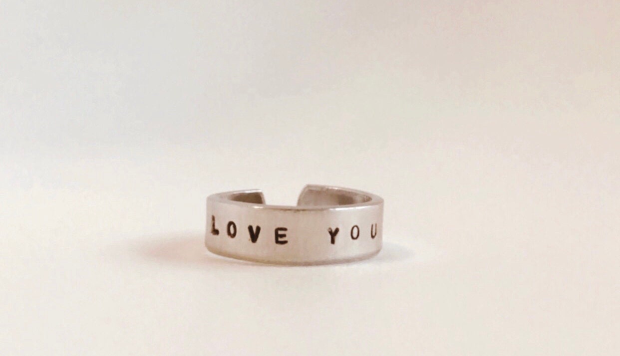 love you custom ring