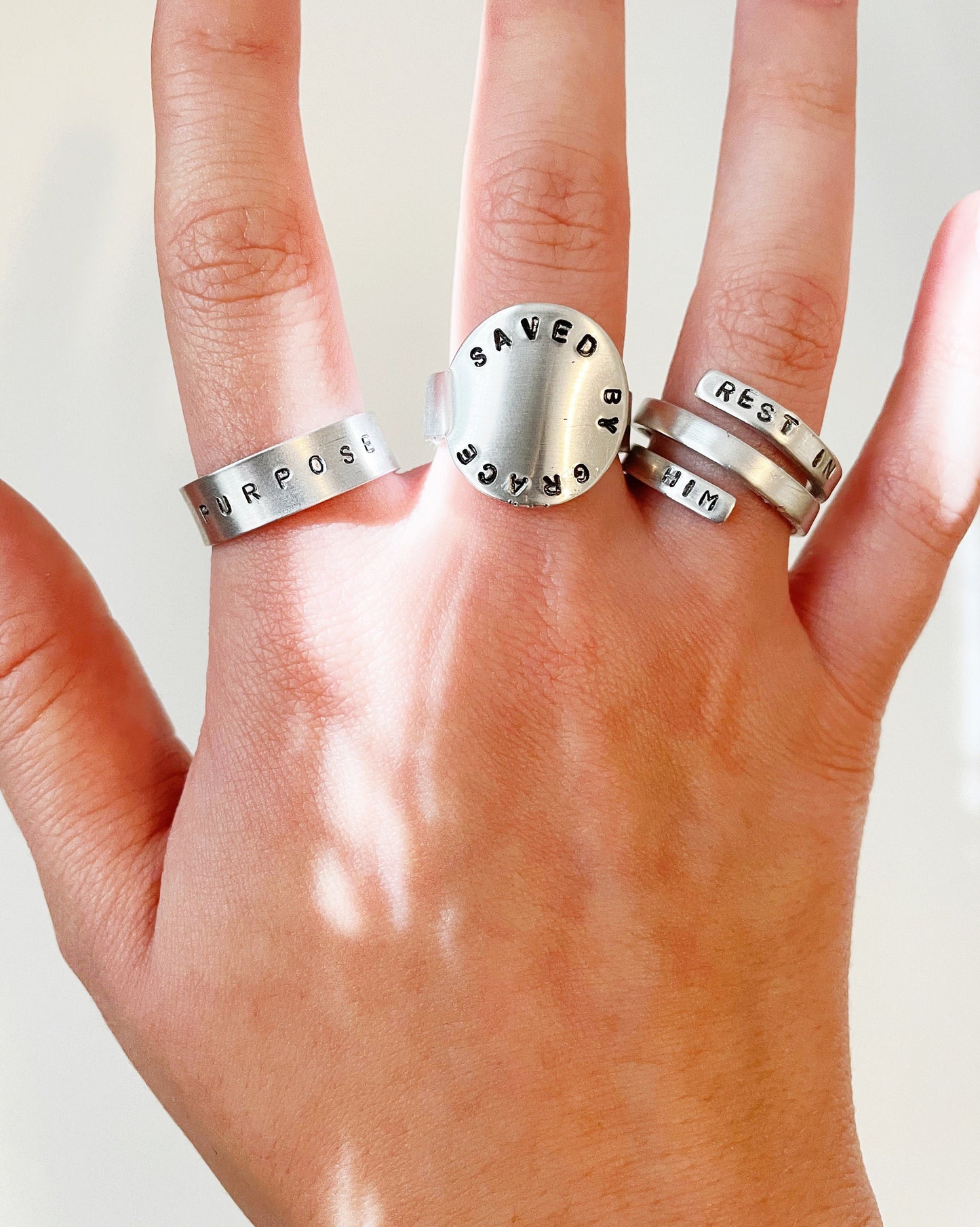 adjustable christian rings