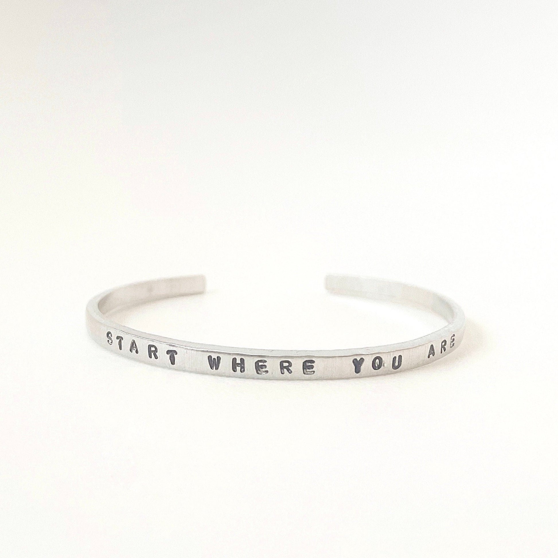 start where you are cuff bracelet