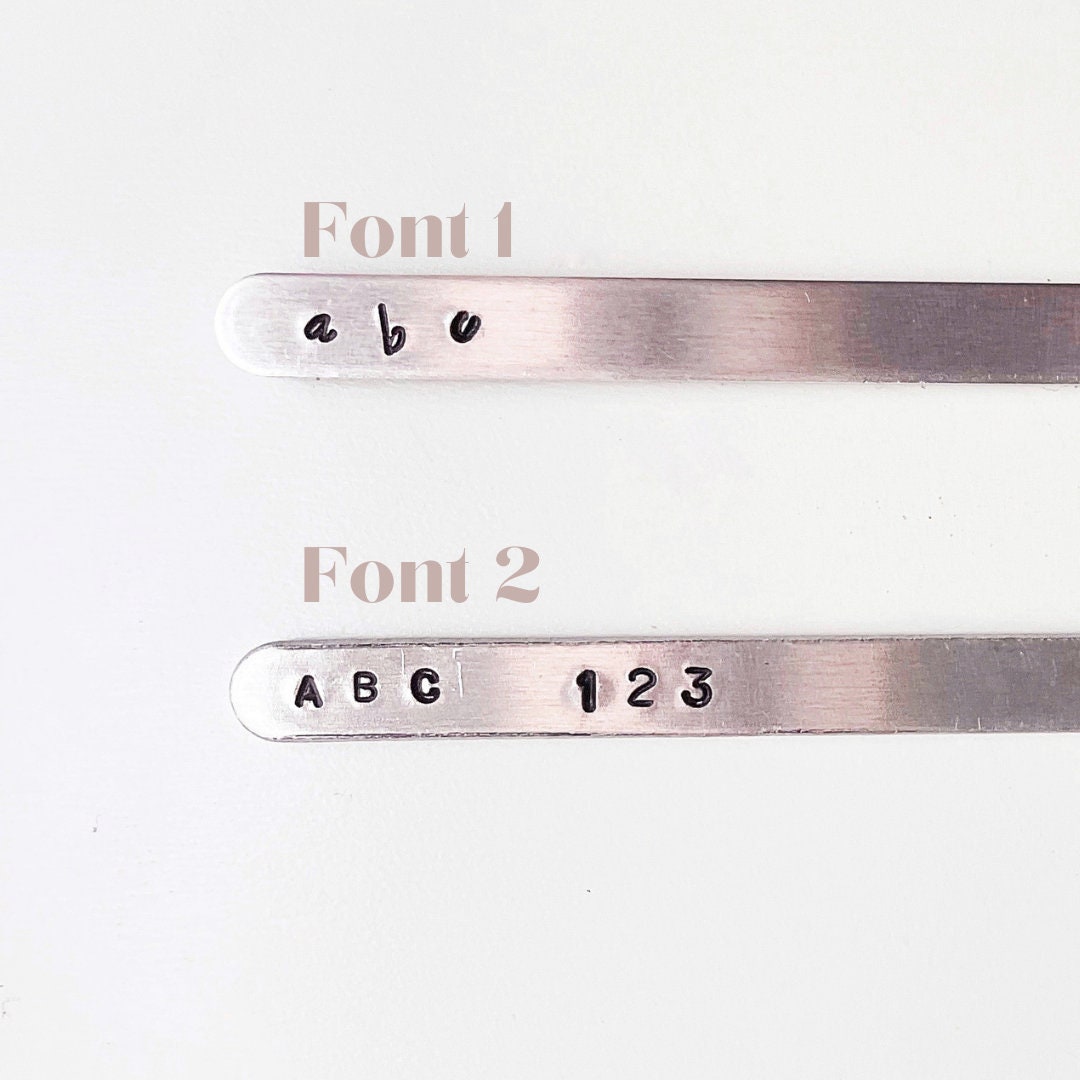 custom jewelry with different fonts