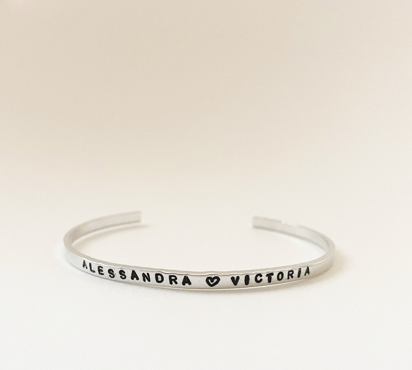 custom name cuff bracelet