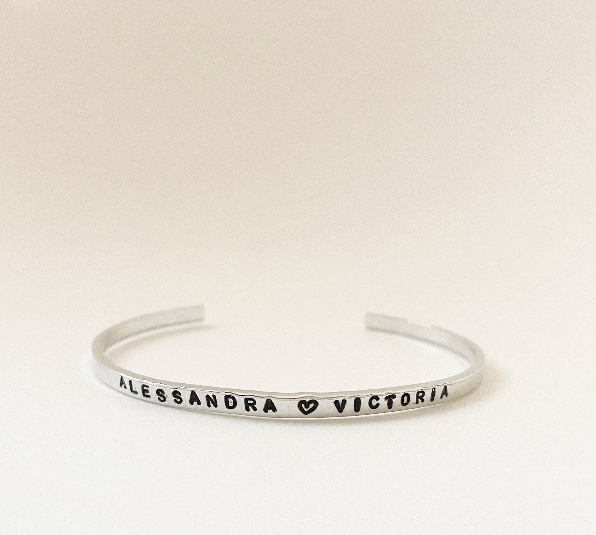 custom name cuff bracelet