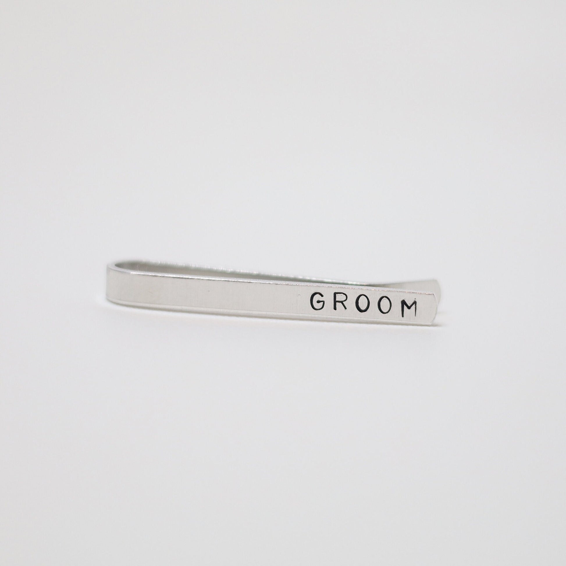 hand stamped custom tip clip