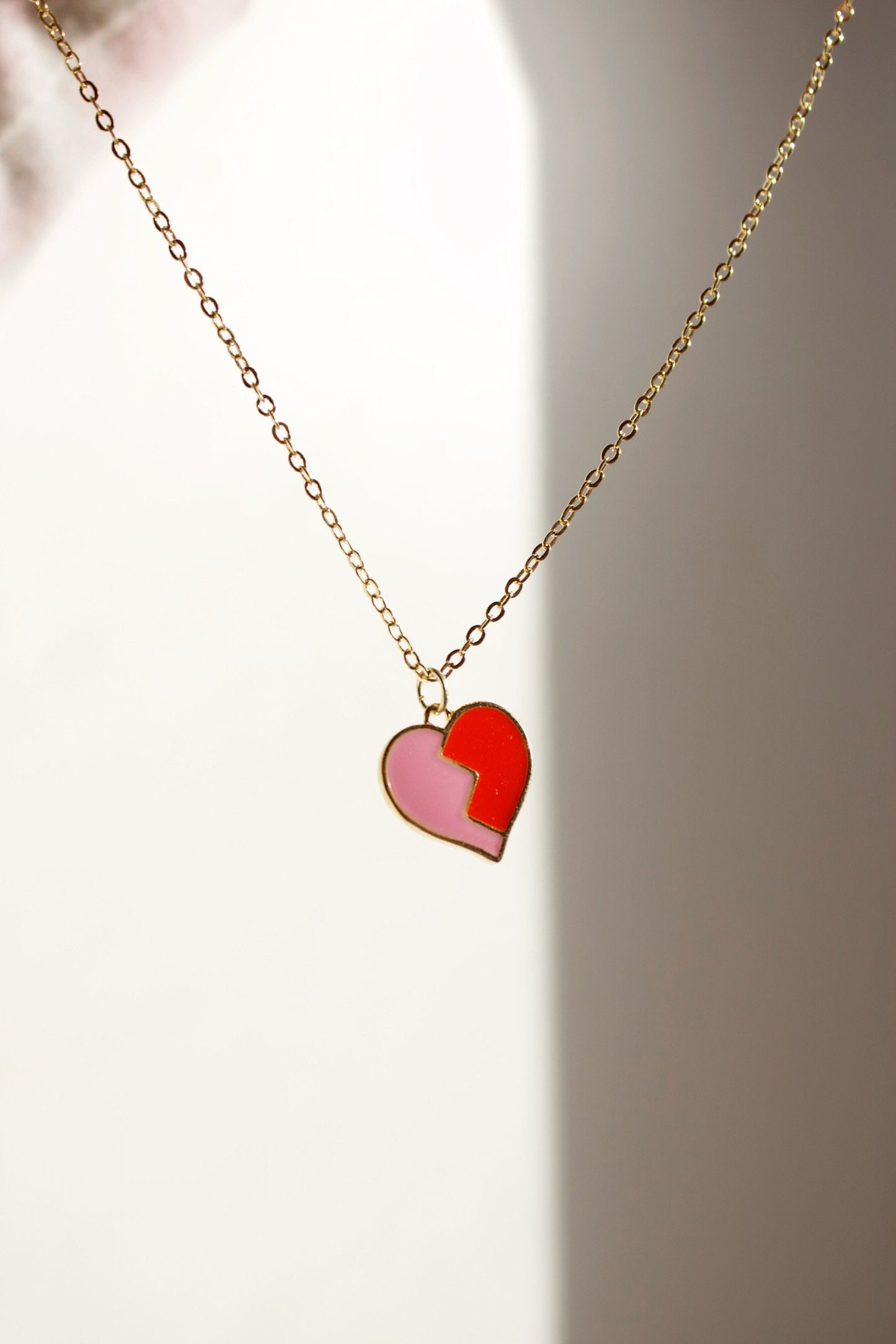 broken heart gold necklace