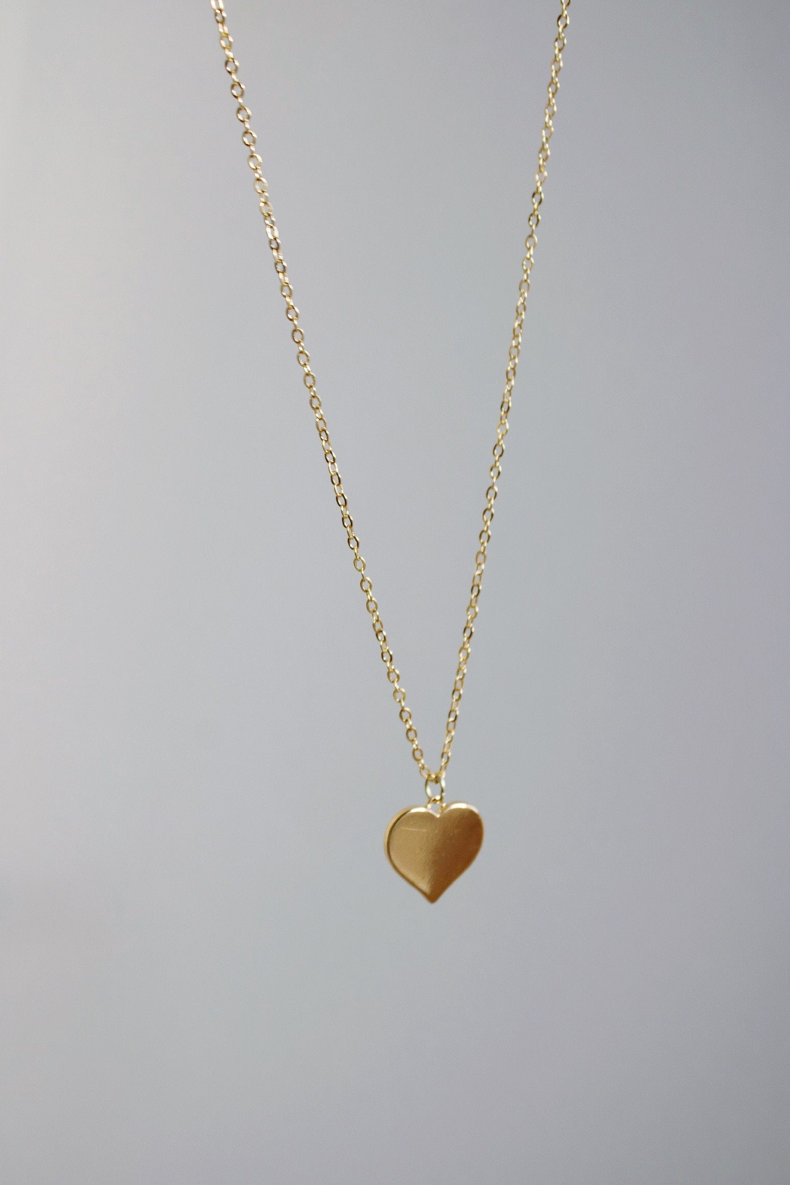 gold heart necklace