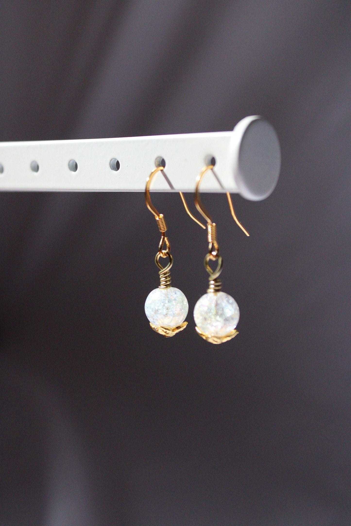 gold drop earrings