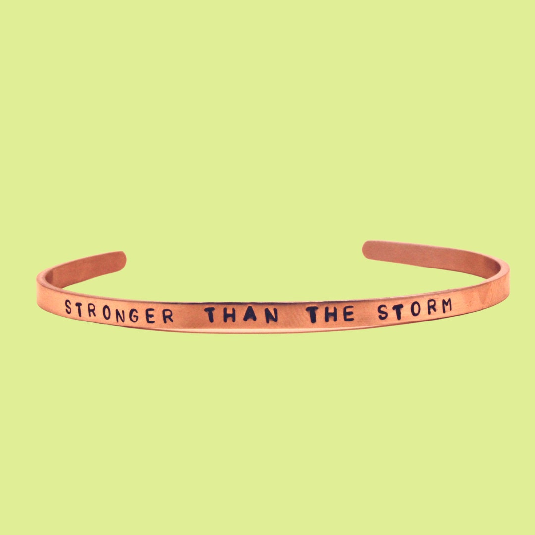 Stronger than the storm Cuff Bracelet