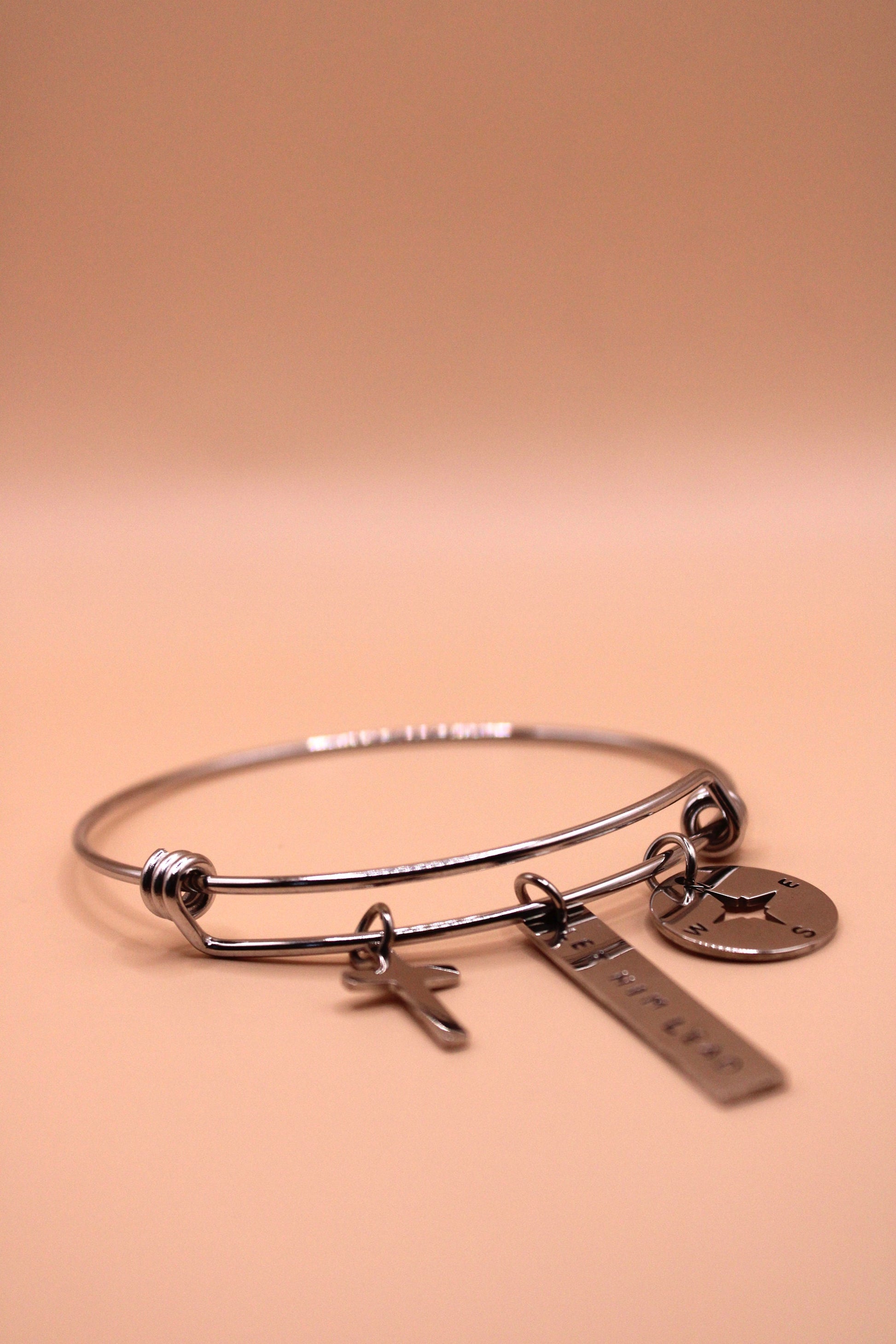 adjustable christian bangle