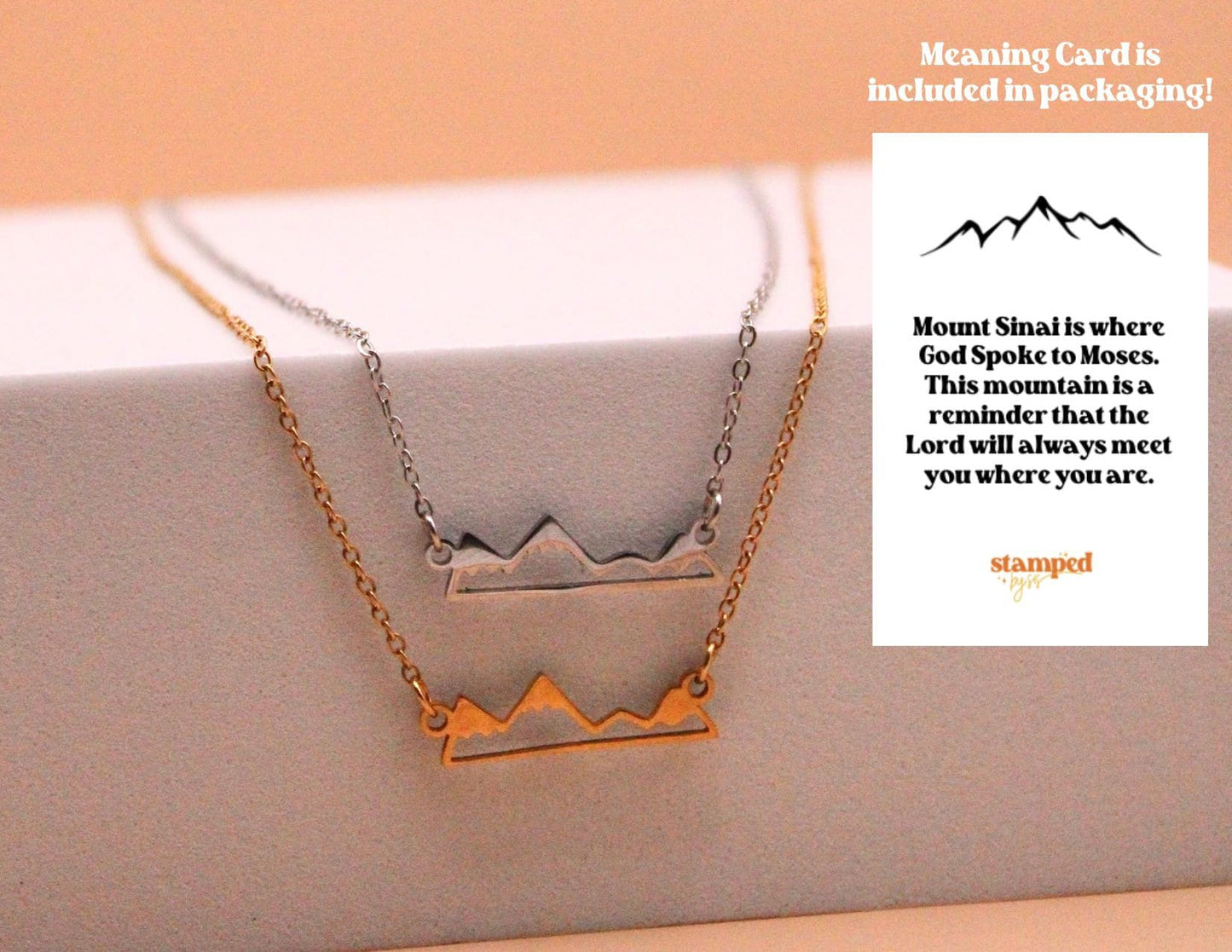 Mountain Necklace | Message Card Included