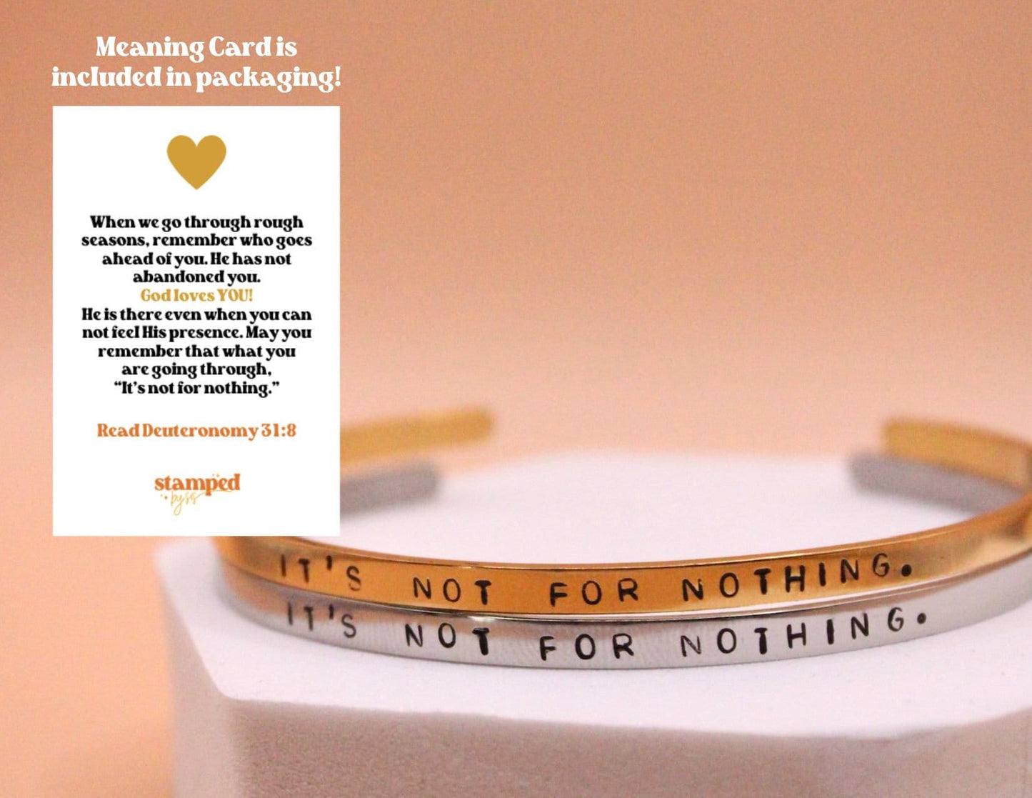 It's not for nothing Cuff Bracelet