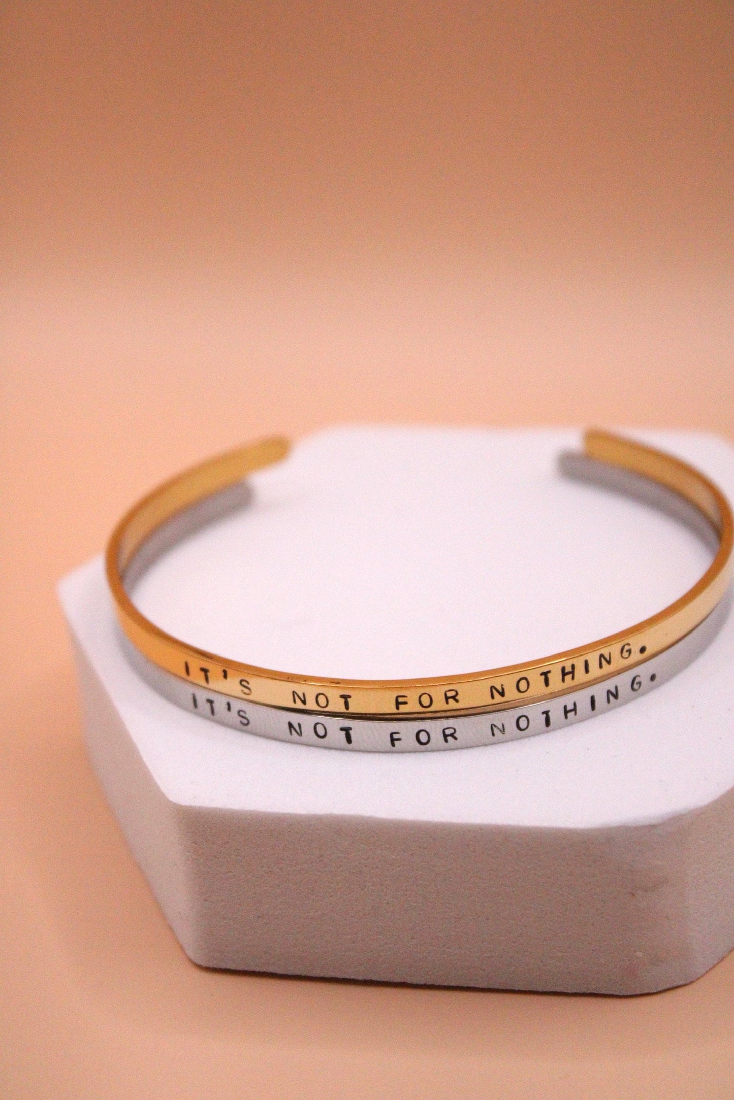 It's not for nothing Cuff Bracelet